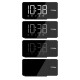 Digital LED clock radio with GreenBlue projector, FM radio, alarm, 12/24 clock, 5V DC USB power supply + CR2032, GB172
