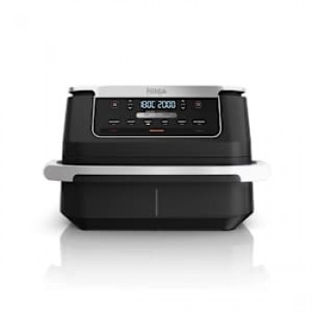 Ninja AF550EU fryer Double 6.6 L Stand-alone 2470 W Hot air fryer Black, Silver