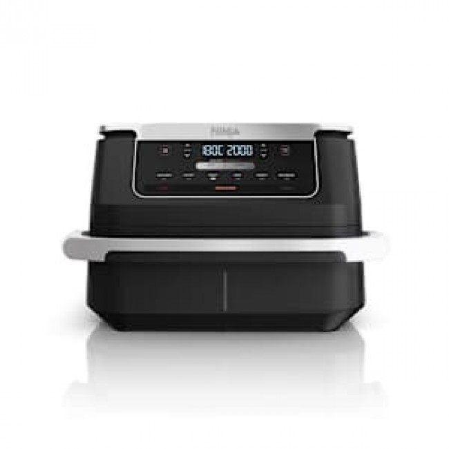 Ninja AF550EU fryer Double 6.6 L Stand-alone 2470 W Hot air fryer Black, Silver