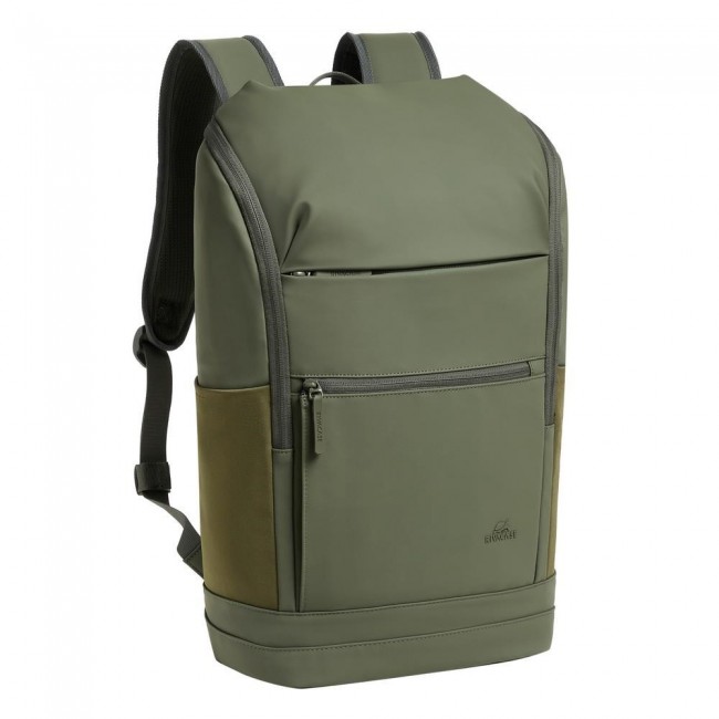Rivacase Eden backpack Travel backpack Olive PU leather, Polyester, Recycled polyethylene terephthalate (rPET) Rivacase Eden backpack Travel backpack Olive PU leather, Polyester, Recycled polyethylene terephthalate (rPET)