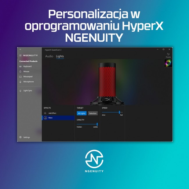 HyperX QuadCast 2 - USB Microphone (Black) Podcast microphone