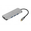 iBox IUH3RJ4K interface hub USB Type-C 5000 Mbit/s Silver iBox IUH3RJ4K interface hub USB Type-C 5000 Mbit/s Silver