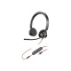 HP Poly Blackwire 3325 Stereo Microsoft Teams Certified USB-C Headset +3.5mm Plug +USB-C/A Adapter HP Poly Blackwire 3325 Stereo Microsoft Teams Certified USB-C Headset +3.5mm Plug +USB-C/A Adapter