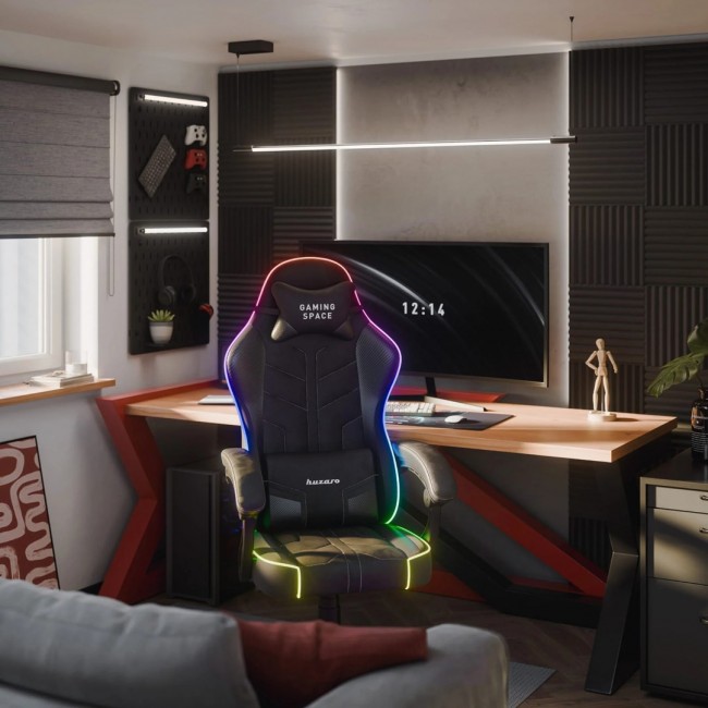 Huzaro Force 2.7 RGB Black Gaming Chair