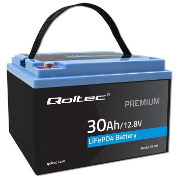 Battery LiFePO4 12.8V 30Ah 384Wh w/ BMS