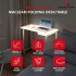 Maclean Folding Desk, White, Mobile, 100x65 cm, max. 50 kg, Corner, L-Shaped, MC-1250 L/W
