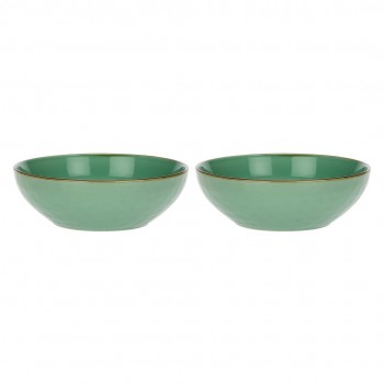 Set of 2 Concerto Verde Acqua Salad Bowls - Mint, 26 cm