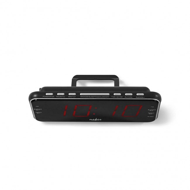 Nedis CLAR004BK alarm clock Digital alarm clock Black