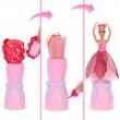 Barbie Petal Pop Scented Fashion Doll with Rose Dress, Reveal Accessories like Bunny & More