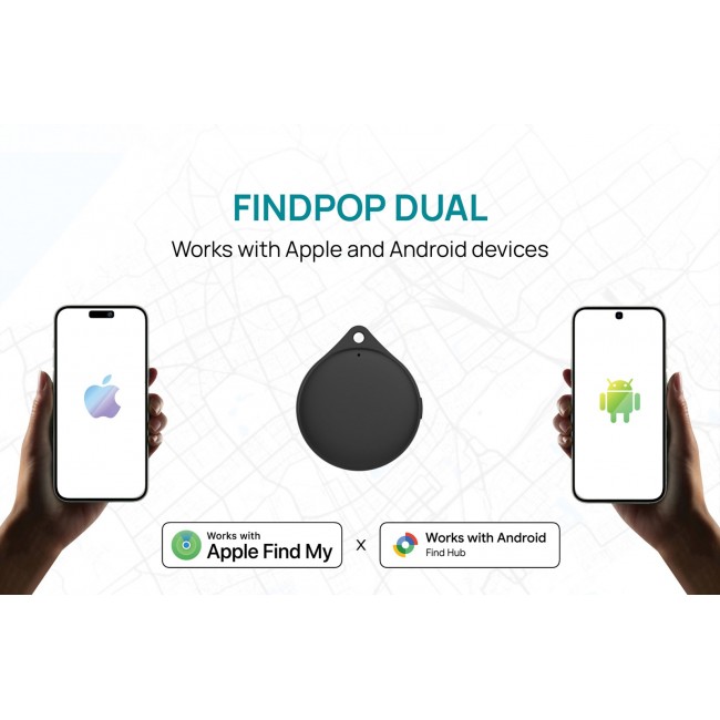 XD Connects Findpop Dual Tracker Apple & Android Find (IPX5) P301.1701