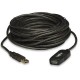 Manhattan USB-A to USB-A Extension Cable, 10m, Male to Female, Active, 480 Mbps (USB 2.0), Daisy-Chainable, Built In Repeater, Hi-Speed USB, Black, Three Year Warranty, Equivalent to USB2AAEXT10M.