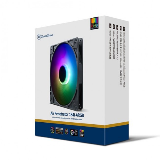 Silverstone Air Penetrator 184i Computer case Air cooler 180/200 mm Black 1 pc(s) Silverstone Air Penetrator 184i Computer case Air cooler 180/200 mm Black 1 pc(s)