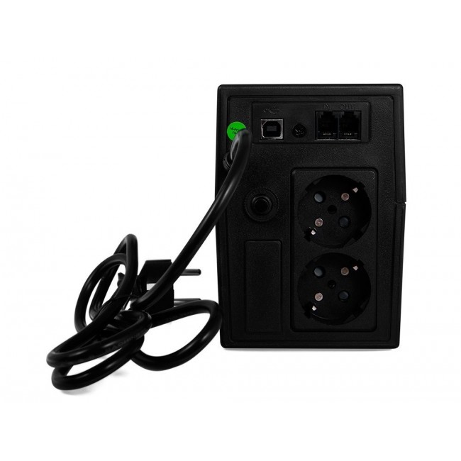 Green Cell UPS01LCD uninterruptible power supply (UPS) Line-Interactive 0.6 kVA 360 W 2 AC outlet(s) Green Cell UPS01LCD uninterruptible power supply (UPS) Line-Interactive 0.6 kVA 360 W 2 AC outlet(s)