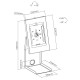 Maclean Tablet & Printer POS Stand, 1kg max, MC-336