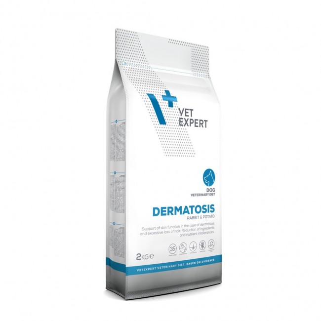 VET EXPERT Veterinary Diet Dermatosis Dog Rabbit & Potato - dry dog food - 2 kg VET EXPERT Veterinary Diet Dermatosis Dog Rabbit & Potato - dry dog food - 2 kg
