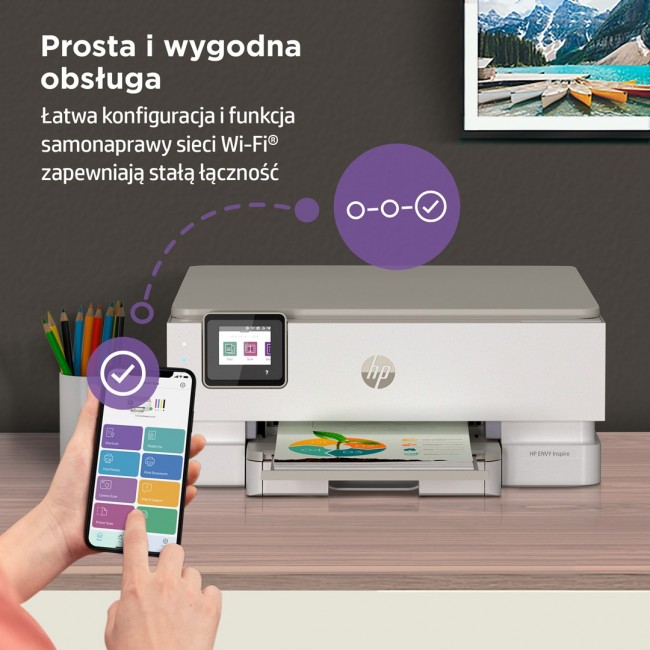 HP ENVY Inspire 7220e Wireless All-in-One Color Printer, Instant Ink Copier, Scanner