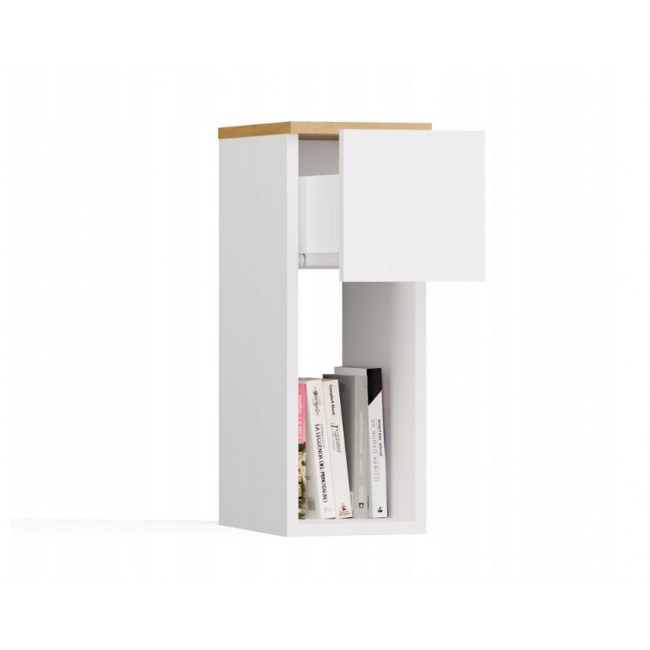 GALAX 20/1S WHITE/ARTISAN BEDSIDE TABLE GALAX 20/1S WHITE/ARTISAN BEDSIDE TABLE