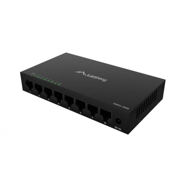 LANBERG DSM1-1008 SWITCH 8X 1GB/S UNMANAGED GIGABIT ETHERNET DESKTOP 12V (METAL CASE) LANBERG DSM1-1008 SWITCH 8X 1GB/S UNMANAGED GIGABIT ETHERNET DESKTOP 12V (METAL CASE)