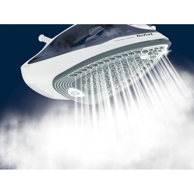 TEFAL FV2837E0 | Steam Iron | 2400 W | Water tank capacity 150 ml | Continuous steam 35 g/min | Blue/White