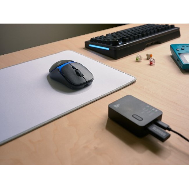 Glorious Gaming Model O3 Wireless Gaming Mouse - InfinitePlay Swappable Battery System, 8k Polling, 130M Click Optical Switches, Ultralight 66g, 30K DPI Optical Sensor, RGB - Black