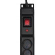 Activejet COMBO 12 socket power strip 5m black