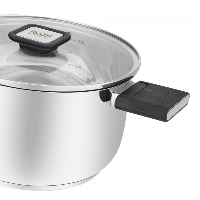 Resto Kitchenware Anser 3.2 L Round Black, Stainless steel Resto Kitchenware Anser 3.2 L Round Black, Stainless steel