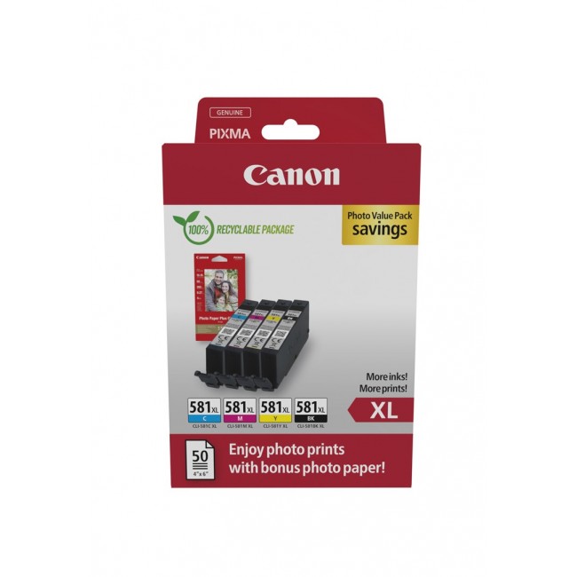 Canon 2052C006 ink cartridge 4 pc(s) Original High (XL) Yield Black, Cyan, Magenta, Yellow Canon 2052C006 ink cartridge 4 pc(s) Original High (XL) Yield Black, Cyan, Magenta, Yellow