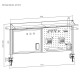 Ergo Office desk divider / organizer, max load 10kg, white board, width 1116mm, white, ER-301 W