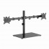 Gembird MS-D2ST-01 Dual monitor desk stand (rotate, tilt, swivel), 17 -32 , up to 9 kg, black