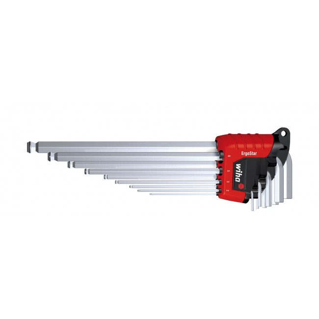 Wiha 369R L-shaped hex key set Metric 9 pc(s) Wiha 369R L-shaped hex key set Metric 9 pc(s)