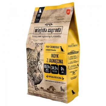 WIEJSKA ZAGRODA Turkey with lamb - dry dog food - 9kg