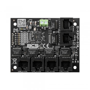 BCS BCS-XPOE6-II network switch Unmanaged Fast Ethernet (10/100) Power over Ethernet (PoE)