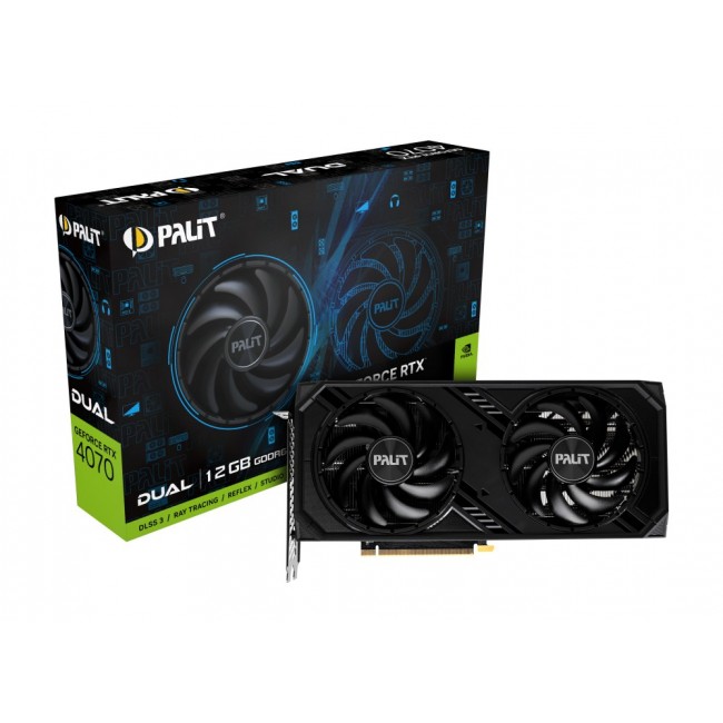 Palit GeForce RTX 4070 Dual NVIDIA 12 GB GDDR6 Palit GeForce RTX 4070 Dual NVIDIA 12 GB GDDR6