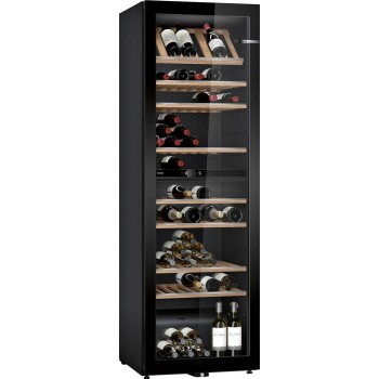 Bosch Serie 6 KWK36ABGA wine cooler Compressor wine cooler Freestanding Black 199 bottle(s)