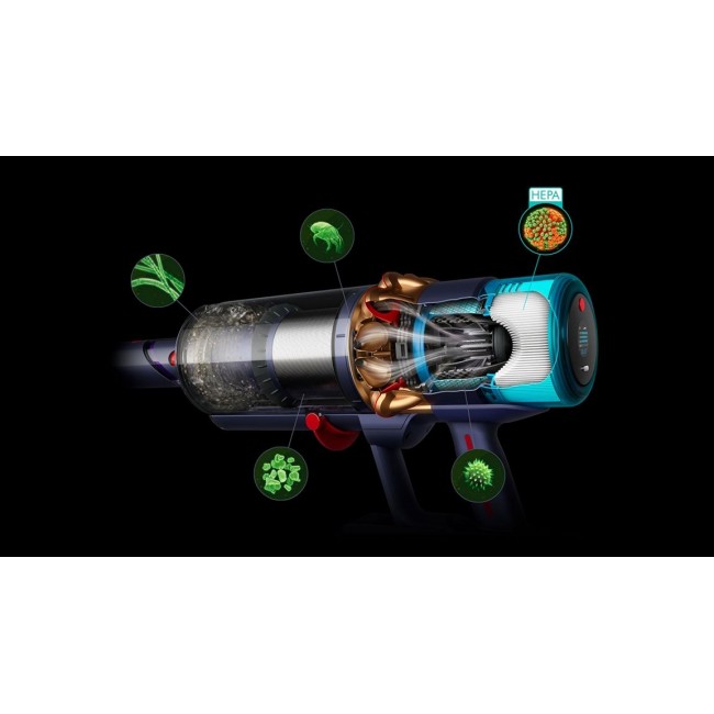Dyson Gen5detect Battery Dry HEPA Bagless Blue, Copper