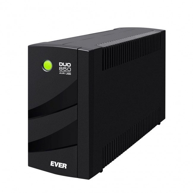 Ever DUO 850 AVR USB uninterruptible power supply (UPS) Line-Interactive 0.85 kVA 550 W 6 AC outlet(s) Ever DUO 850 AVR USB uninterruptible power supply (UPS) Line-Interactive 0.85 kVA 550 W 6 AC outlet(s)