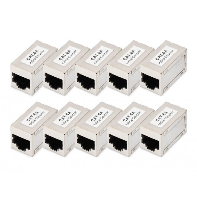 Digitus CAT 6A modular couplers, shielded -10 pieces