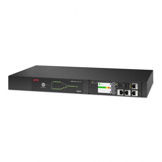 APC Automatic Transfer Switch AP4423A - (8x) C13 + (1x) C19, 3680W, Rack mountable, 1U