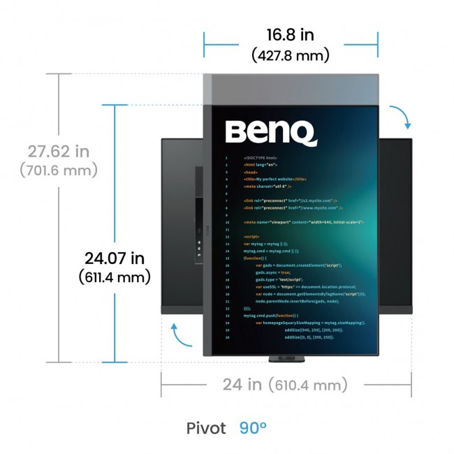 BenQ RD280UA computer monitor 71.6 cm (28.2 BenQ RD280UA computer monitor 71.6 cm (28.2