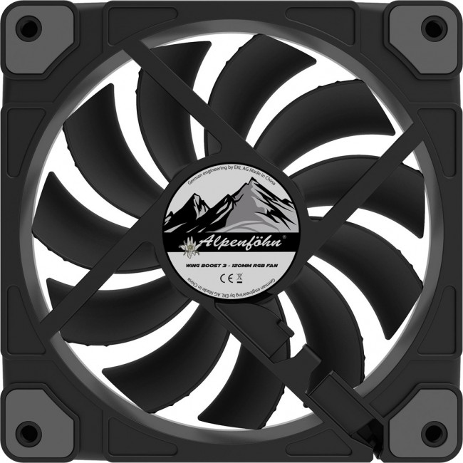 Alpenf hn Wing Boost 3 Computer case, Processor Fan 12 cm Black 3 pc(s) Alpenf hn Wing Boost 3 Computer case, Processor Fan 12 cm Black 3 pc(s)