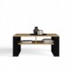 MODERN 2P SLIM ARTISAN COFFEE TABLE WITH BLACK LEGS