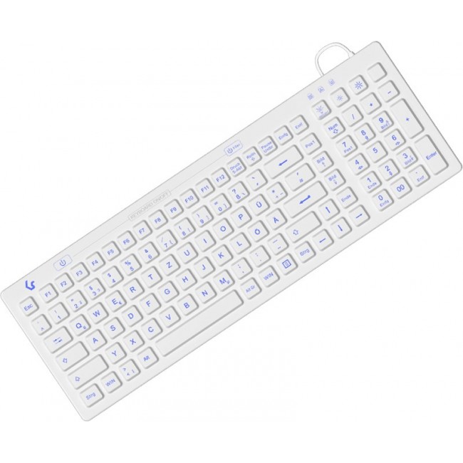 KeySonic KSK-6031INEL-Wh (DE) keyboard Industrial USB QWERTZ German White
