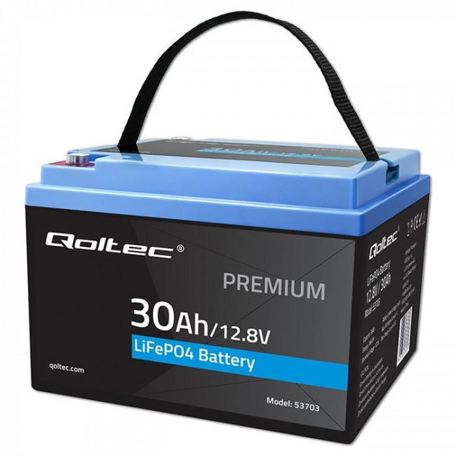 Battery LiFePO4 12.8V 30Ah 384Wh w/ BMS