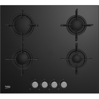Beko HILG 64220 S hob Black Built-in Gas 4 zone(s)