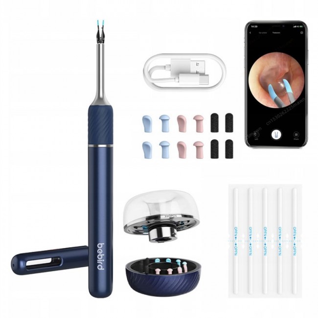 Bebird Note5 Pro Ear cleaning otoscope with 10MP camera Blue