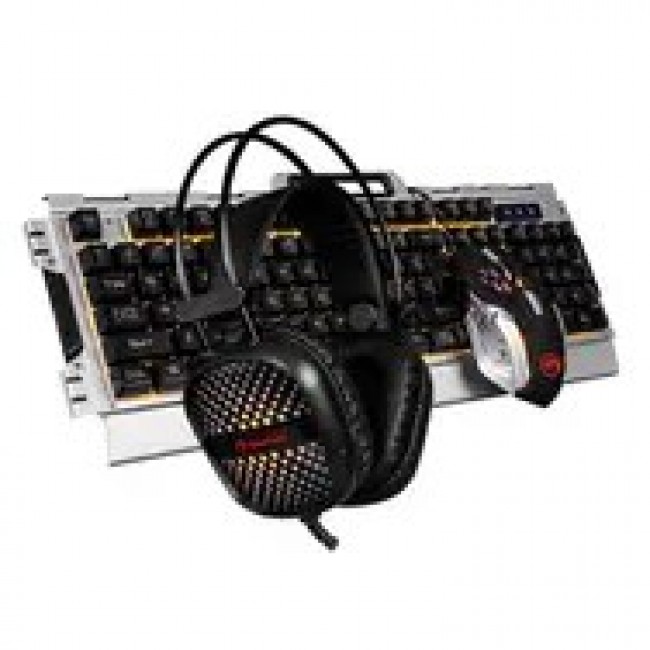 Marvo CM303 keyboard Mouse included Gaming USB Black, Silver Marvo CM303 keyboard Mouse included Gaming USB Black, Silver