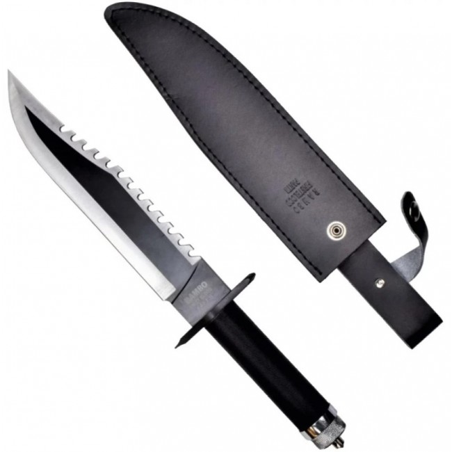 Rambo II Cinema Classic 400 mm knife with leather scabbard Rambo II Cinema Classic 400 mm knife with leather scabbard