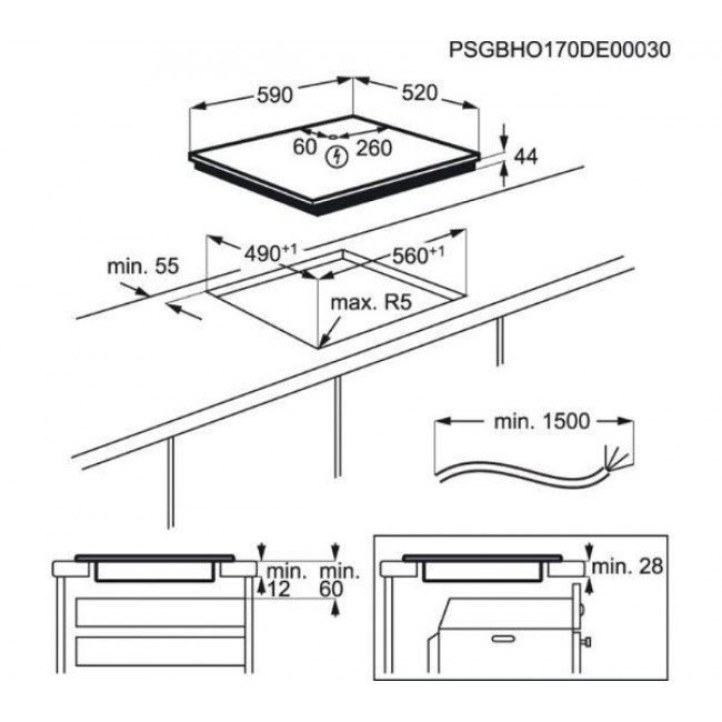 Induction hob AEG IKB64341FB Induction hob AEG IKB64341FB