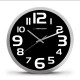Esperanza EHC013K Wall Clock - Zurich - Black Quartz clock Oval Black, White