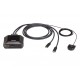ATEN 2-Port USB-C 4K DisplayPort KVM Switch with Remote Port Selector